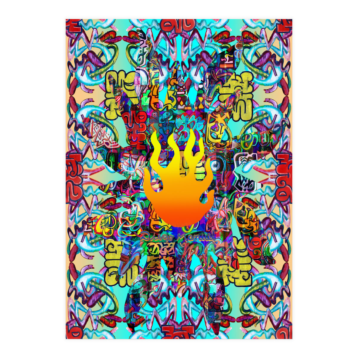 Fuego Y Graffiti 35 (Print Only)