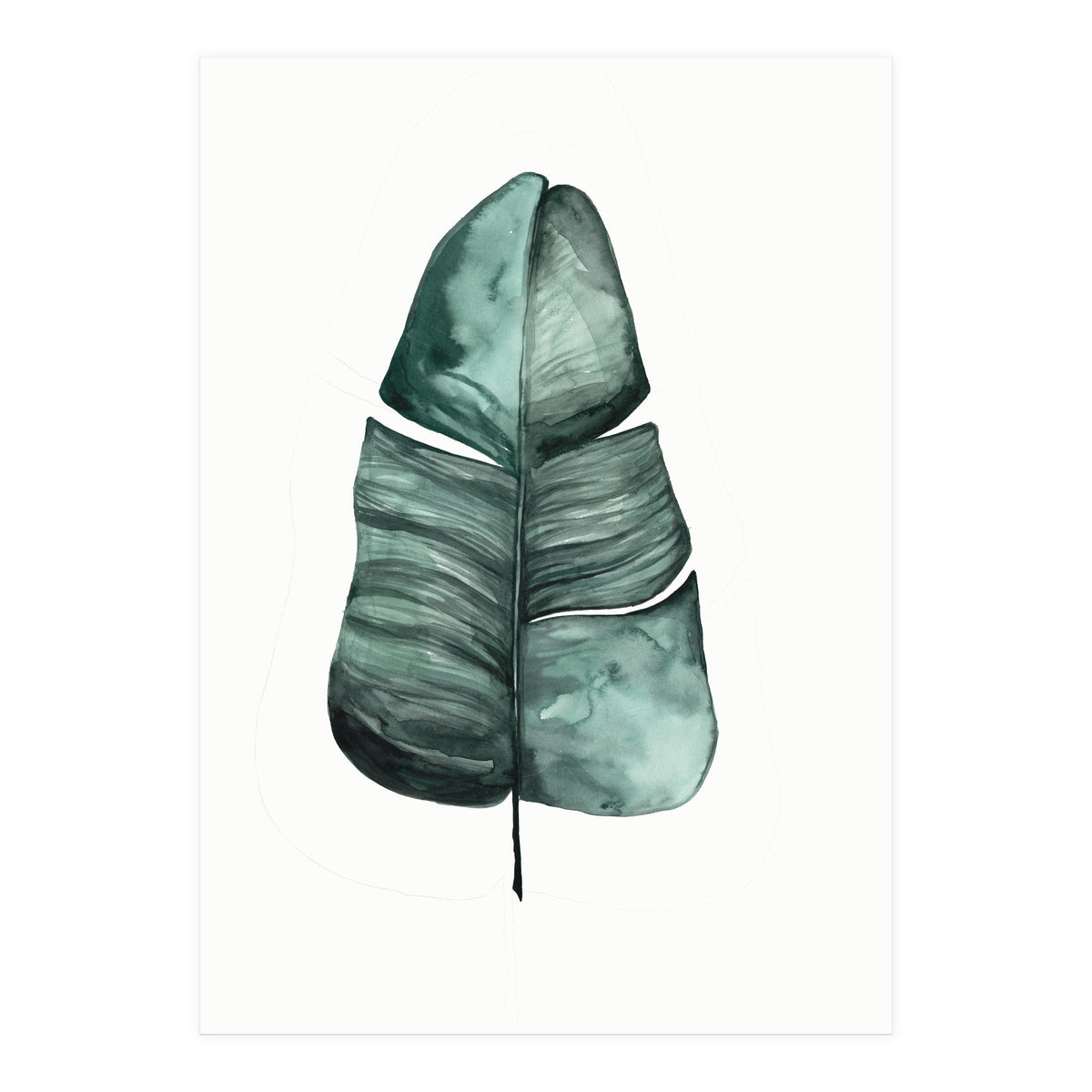 Botanical Illustration Banana Leaf (Print Only)