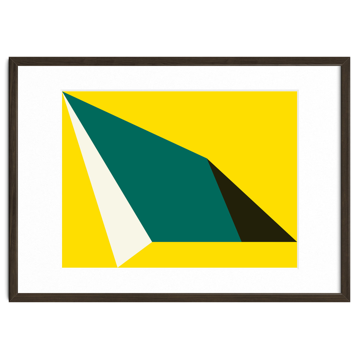 Geometric Shapes No. 74 - yellow, green & black