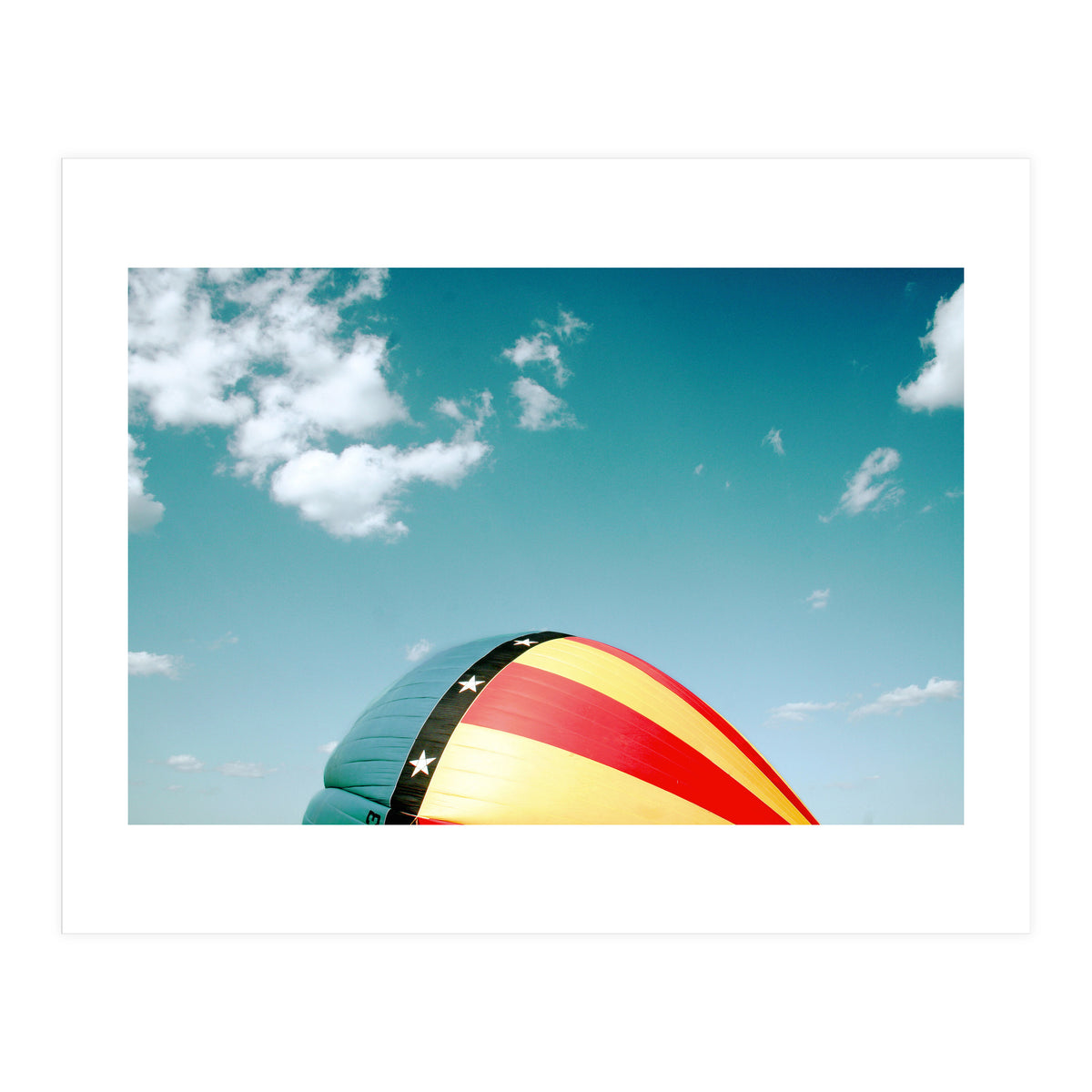 Air balloon over the blue sky  (Print Only)