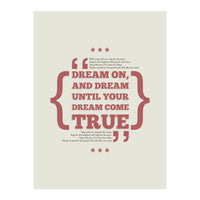 Dream On (Print Only)