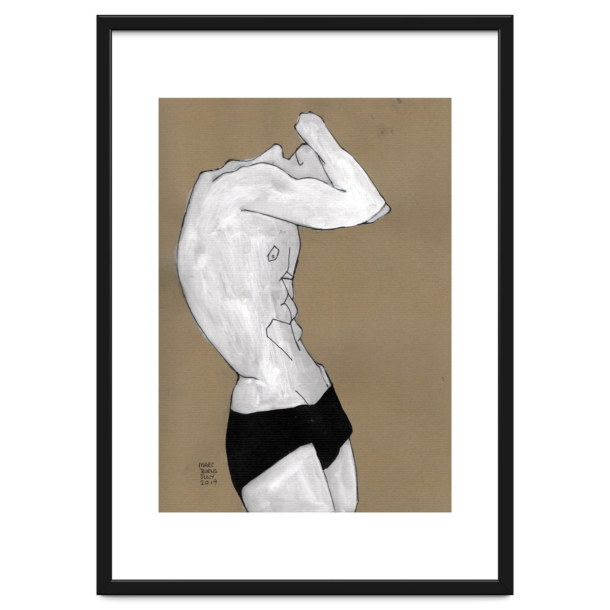 Untitled #41 - Man in black shorts