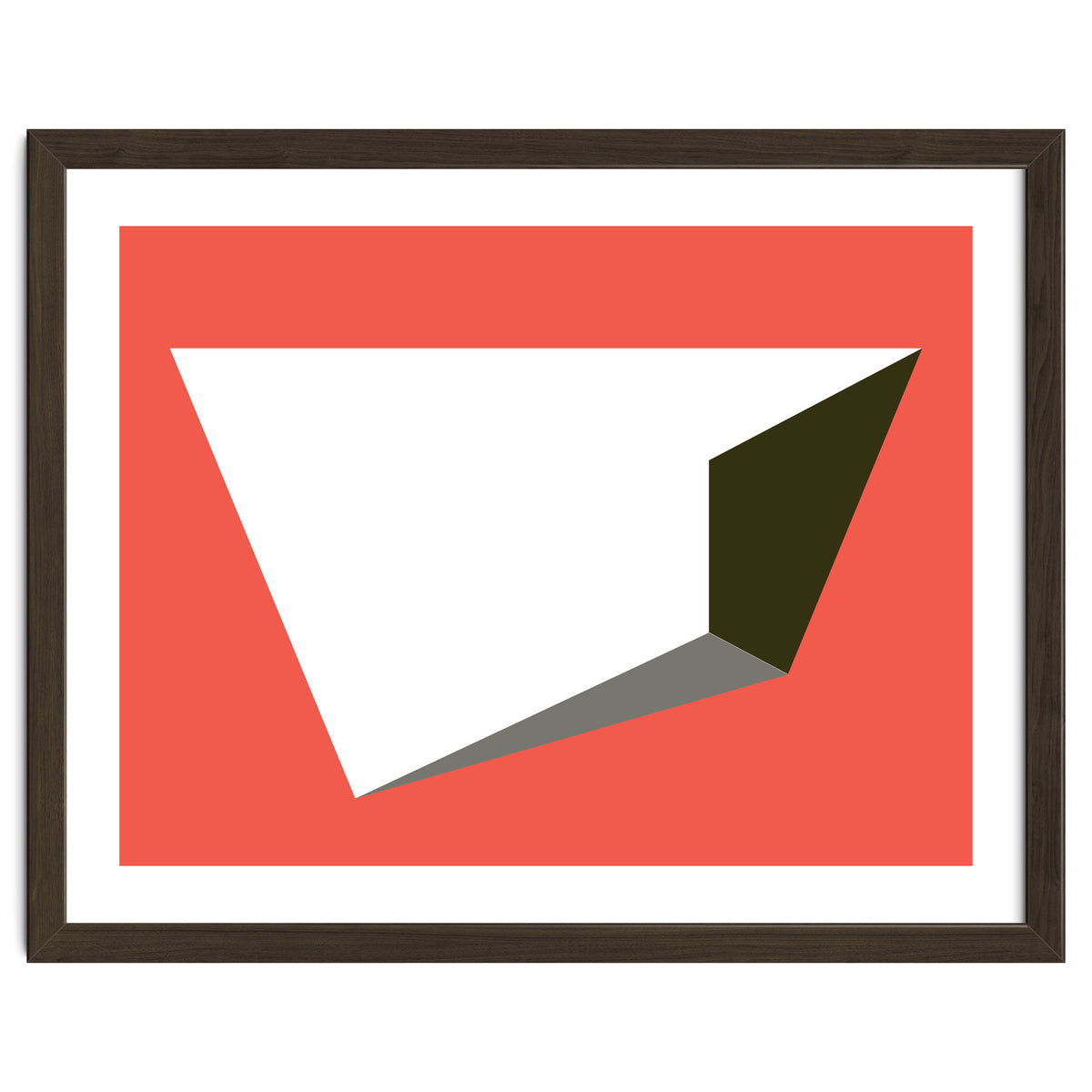 Geometric Shapes No. 81 - pink, grey, black & white