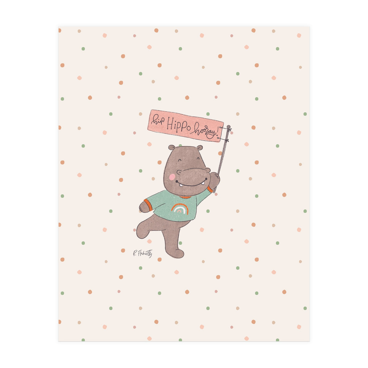 Hip Hippo Hooray (Print Only)