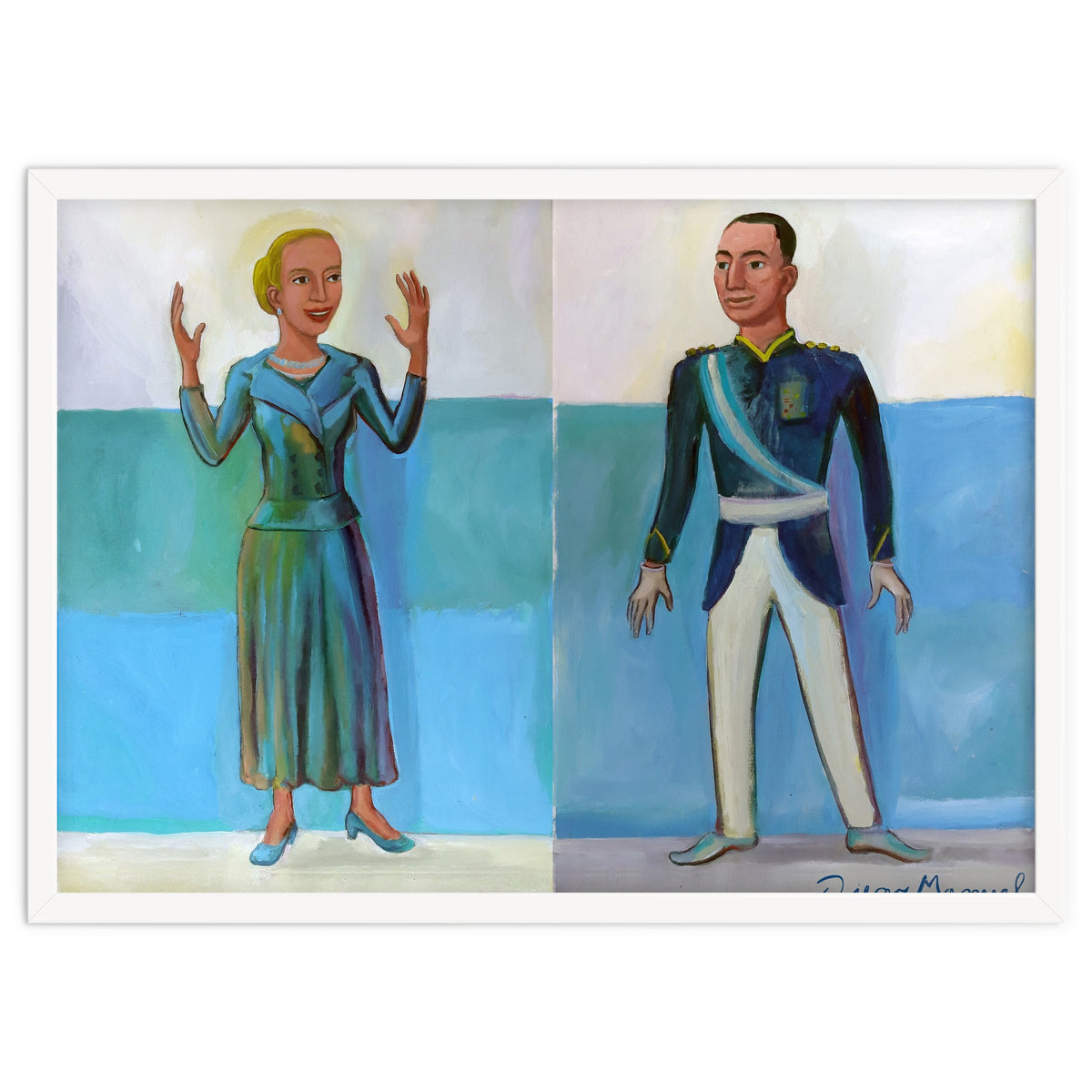 Diptico Evita Y Peron