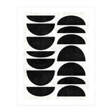 Mid-Century Modern Pattern No.9 - Black and White Concrete (Print Only) thumbnail