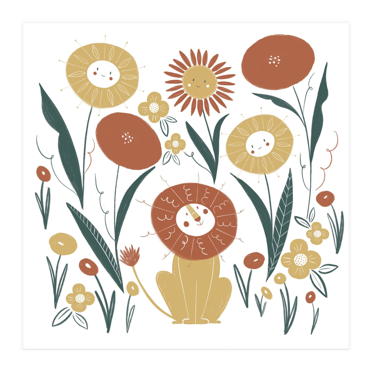 Lion & Friends (Print Only)