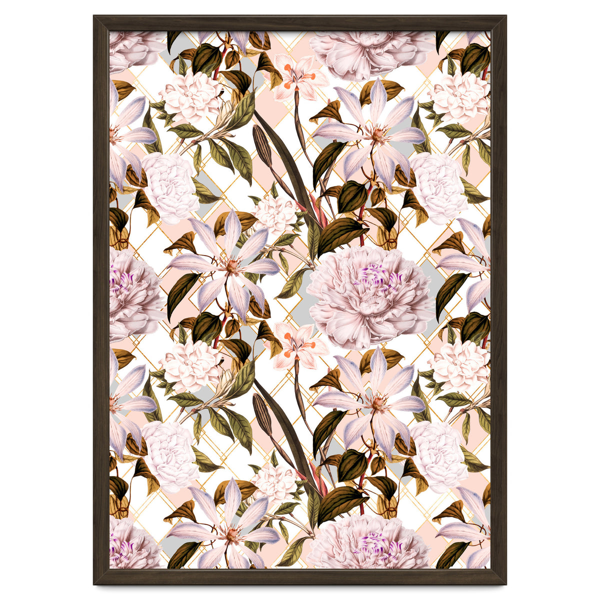 Pink flowering in geometric