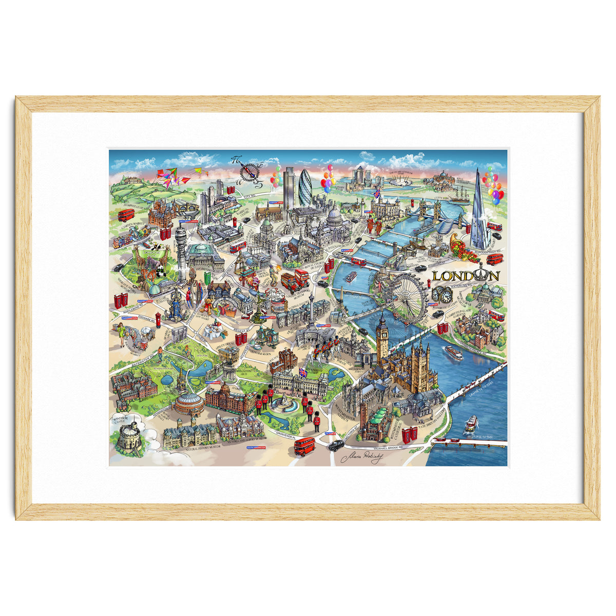 London Map Illustration