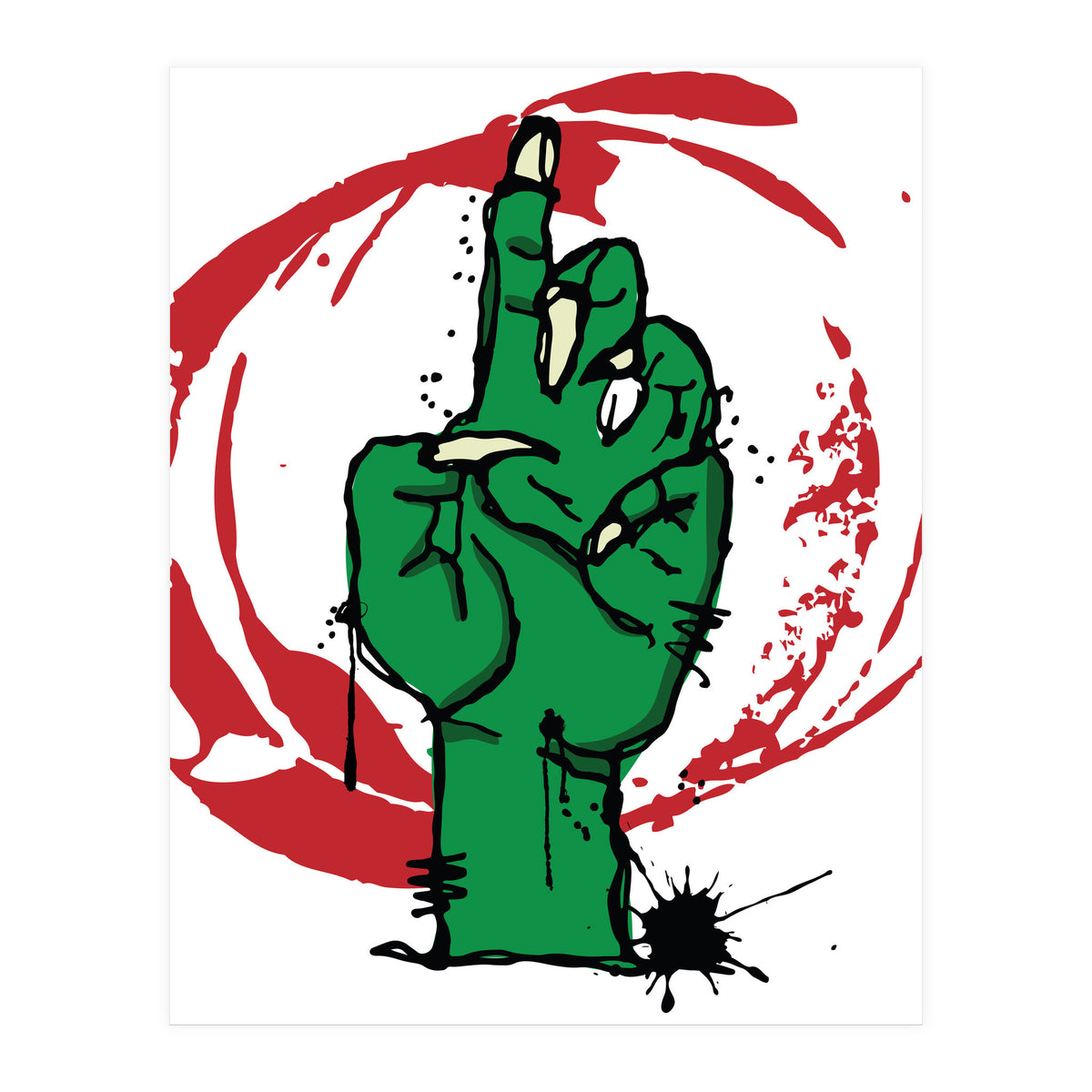 Zombie Hand (Print Only)