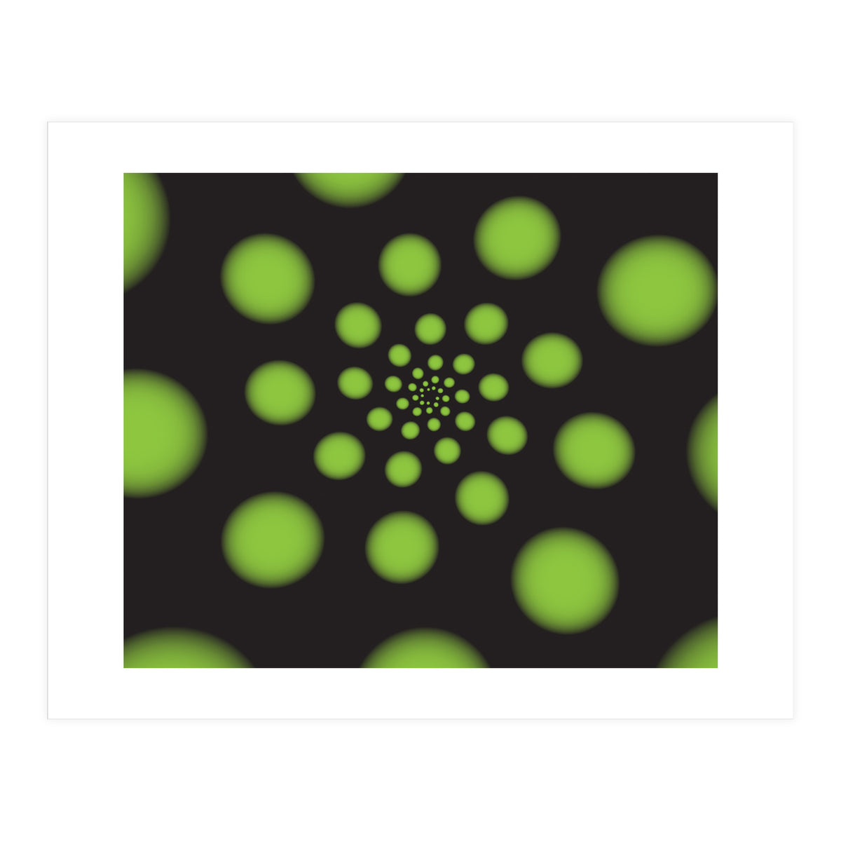 Green Spiral Dots (Print Only)
