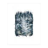 Indigo Blue Botanical Leaves No. 11 (Print Only) thumbnail