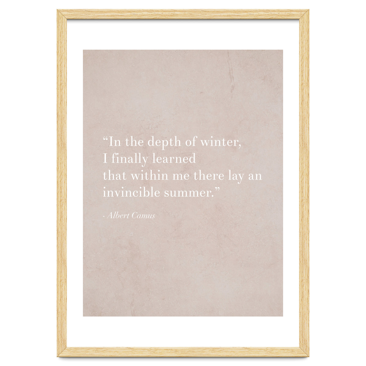 An Invincible Summer By Camus