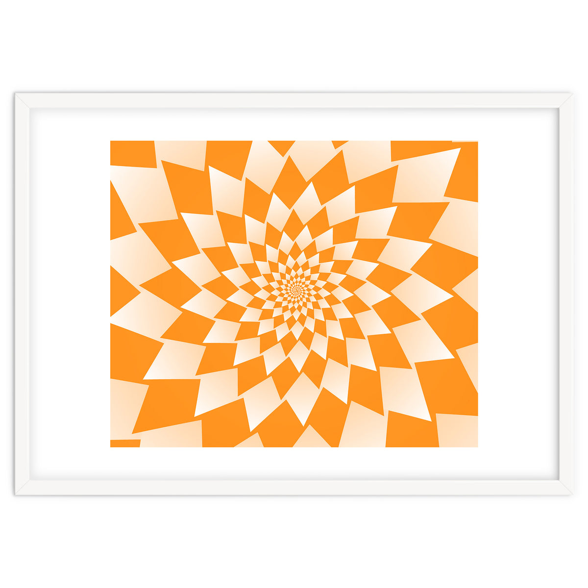 Abstract Orange Geometric
