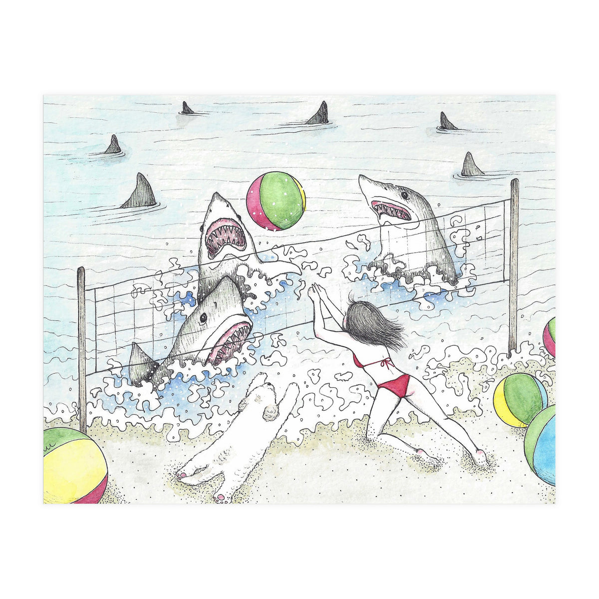 Beach Volleyball (Print Only)