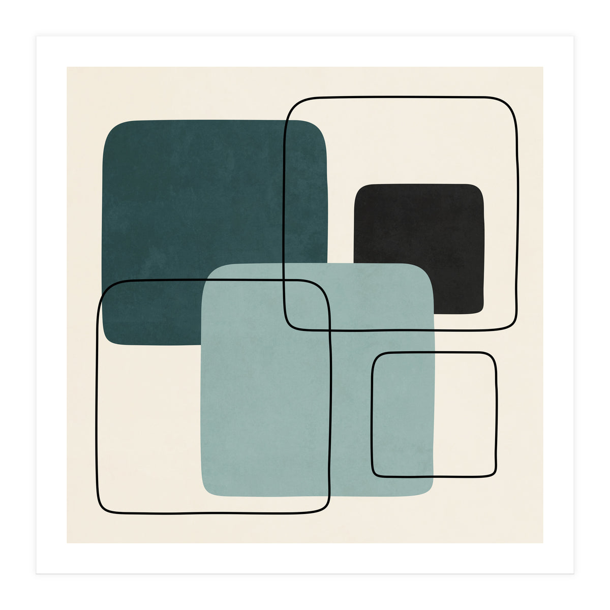 SQUARE SHAPES - F01 (Print Only)