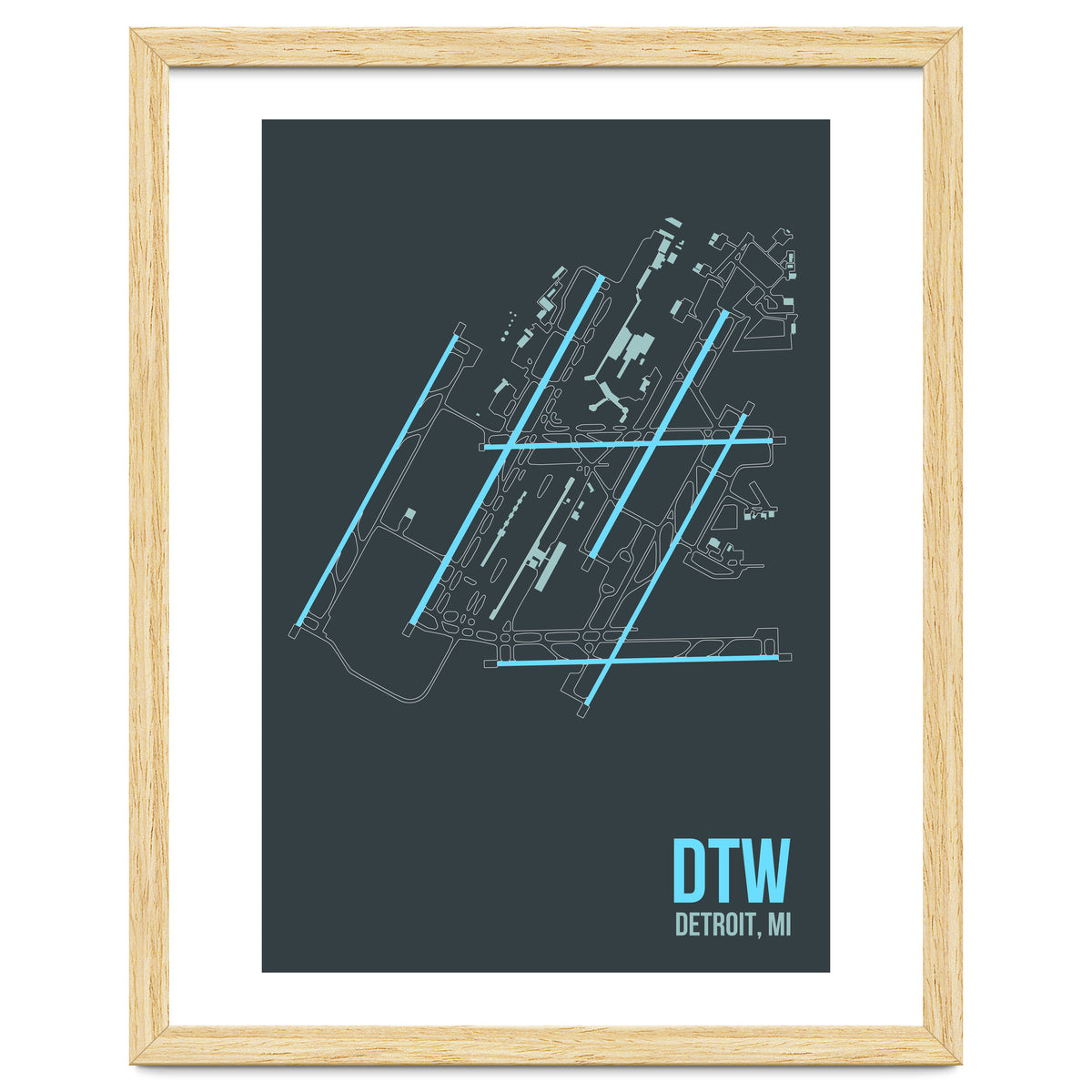 Detroit Airport Layout