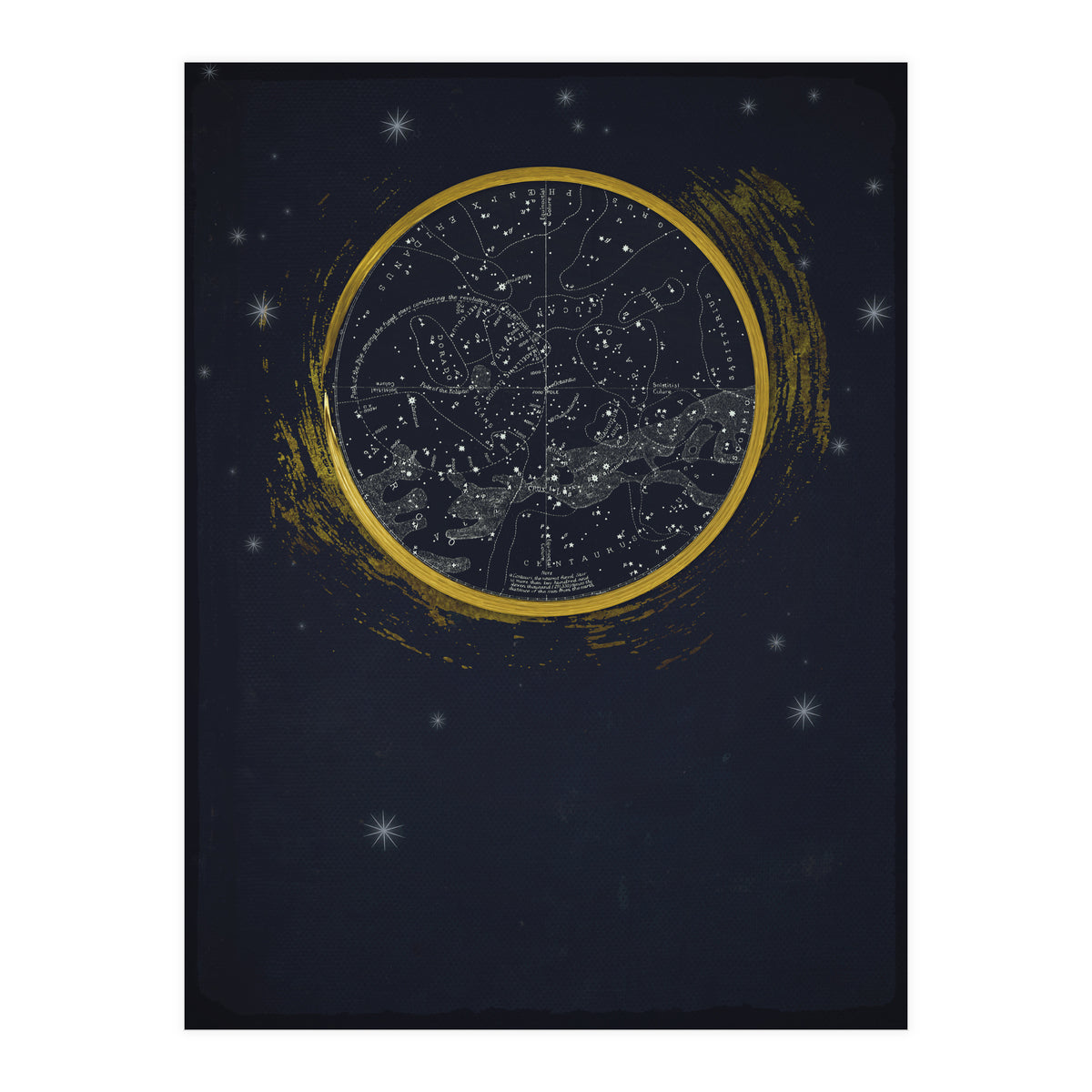 Vintage Cosmos: Star Map (Print Only)