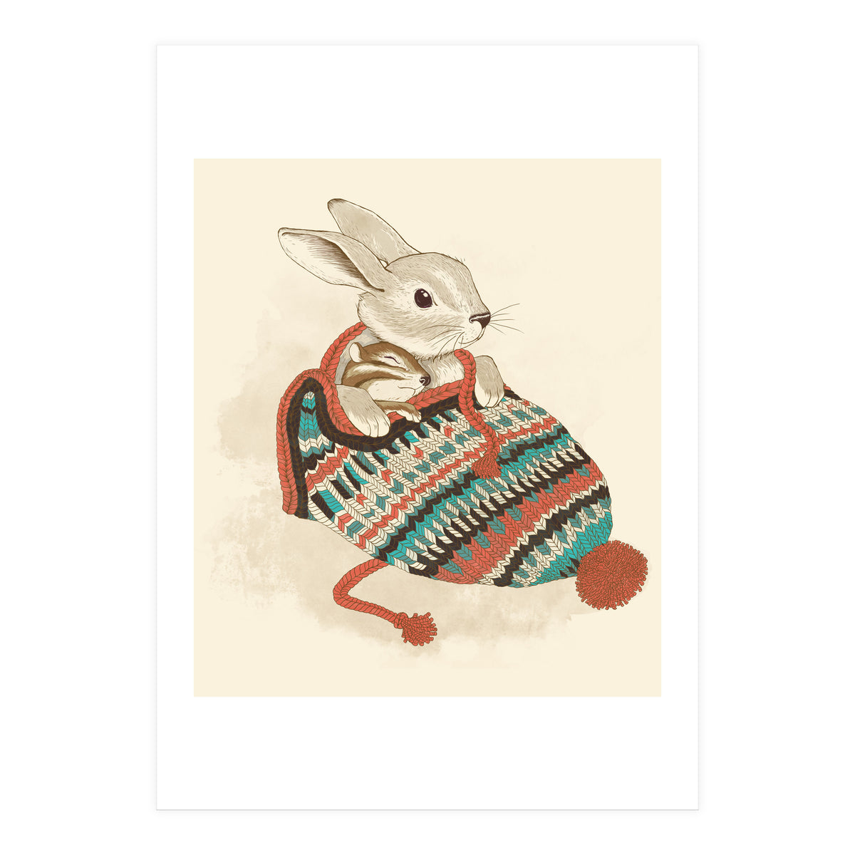 Cozy Chipmunk (Print Only)