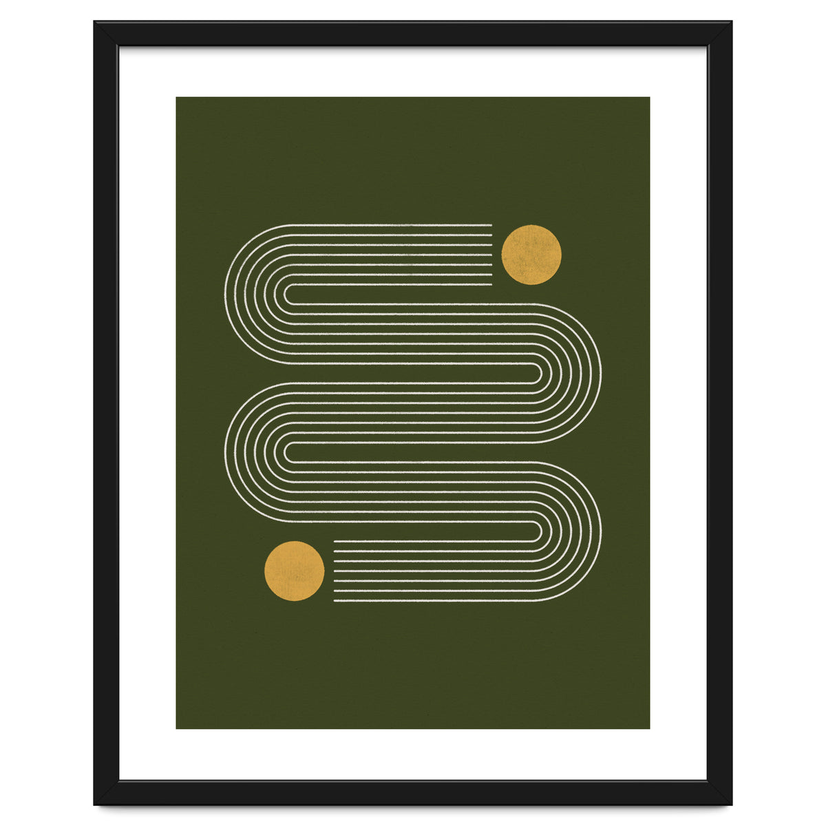 Mid-Century Modern No.25 - Woodblock Print