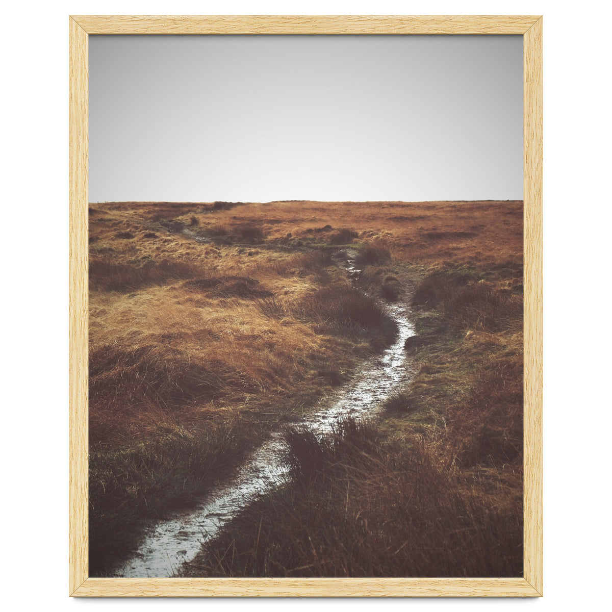 Bleak winter landscape of Saddleworth Moor