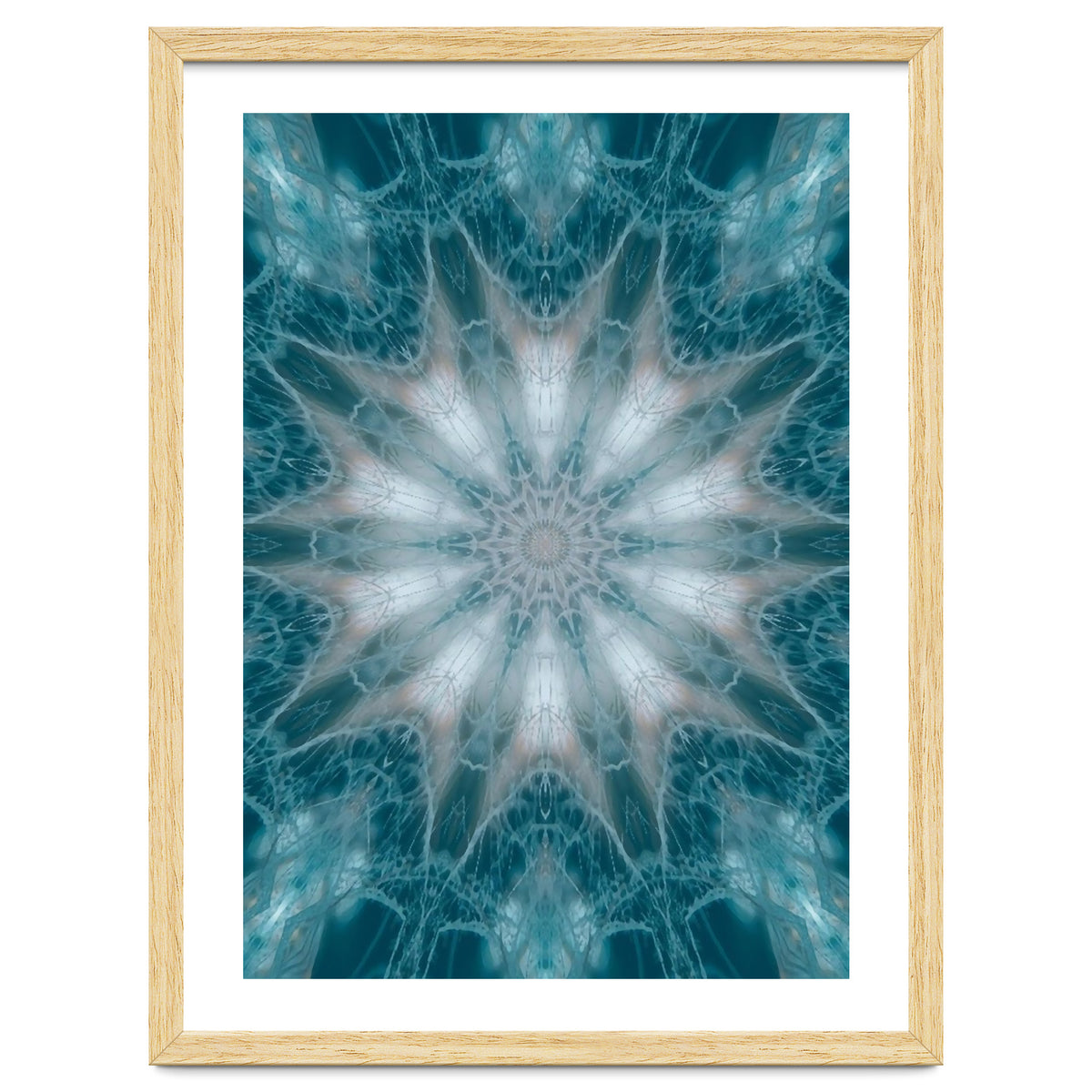 Mandala - Green, White, Rose