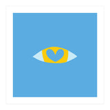 Heart Eye - BLUE (Print Only) thumbnail