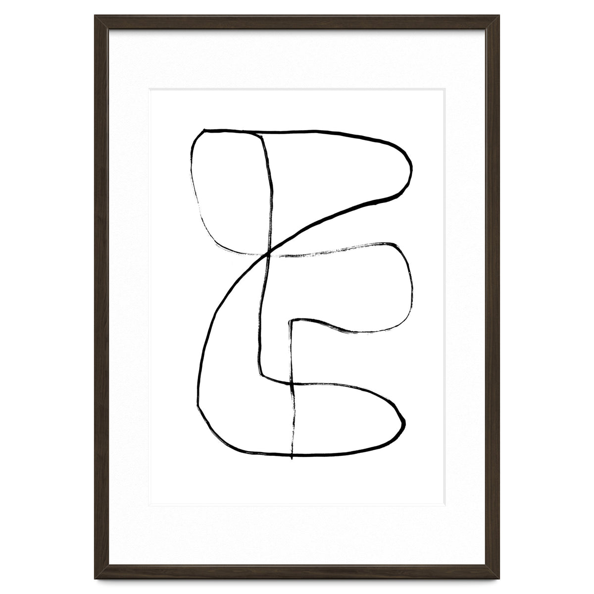 Mid-Century Line Art Print #1