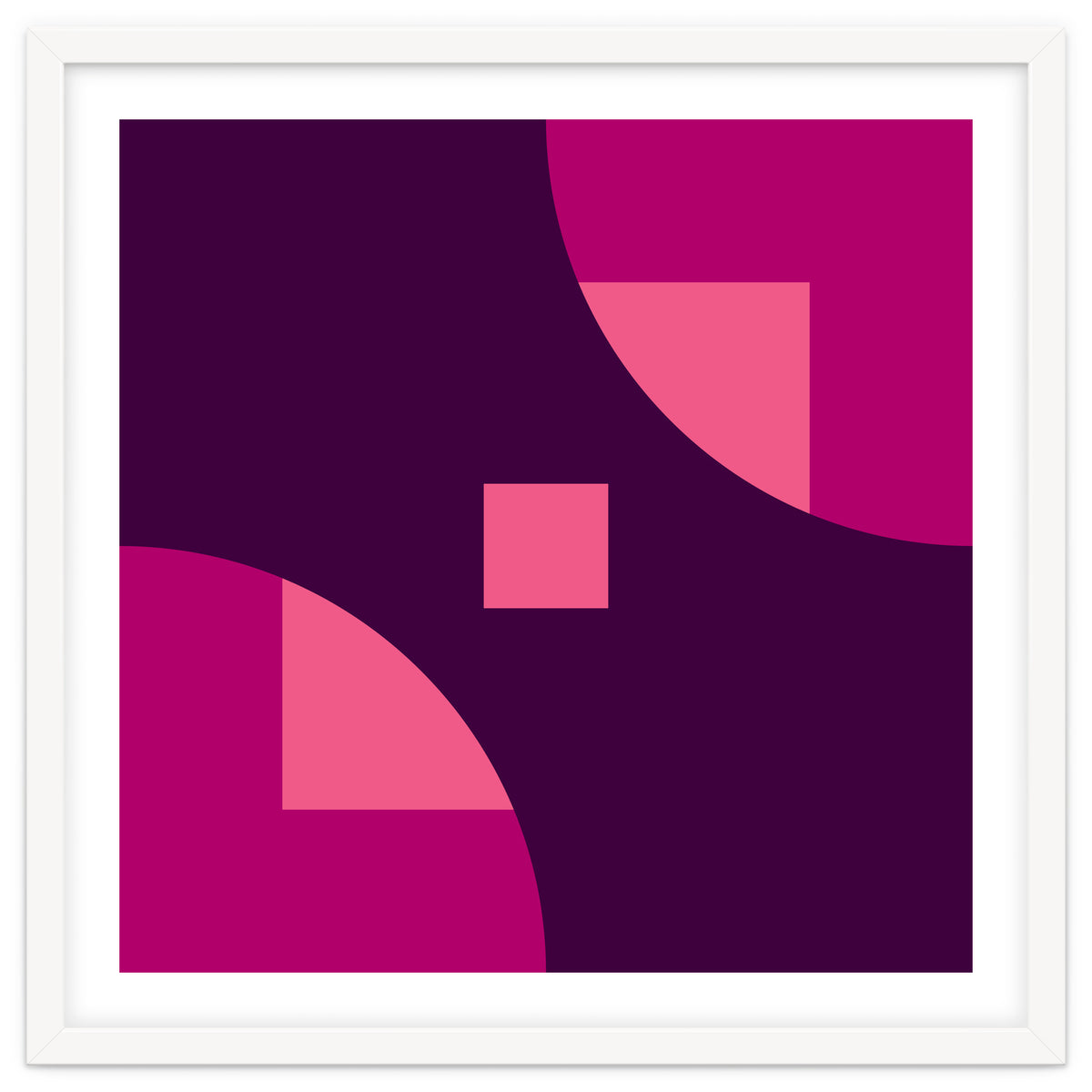 Geometric Shapes No. 1 - purple & pink squares