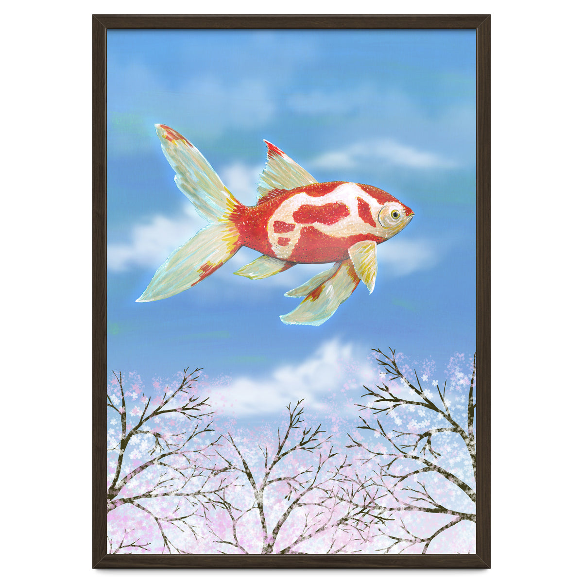 Flying goldfish
