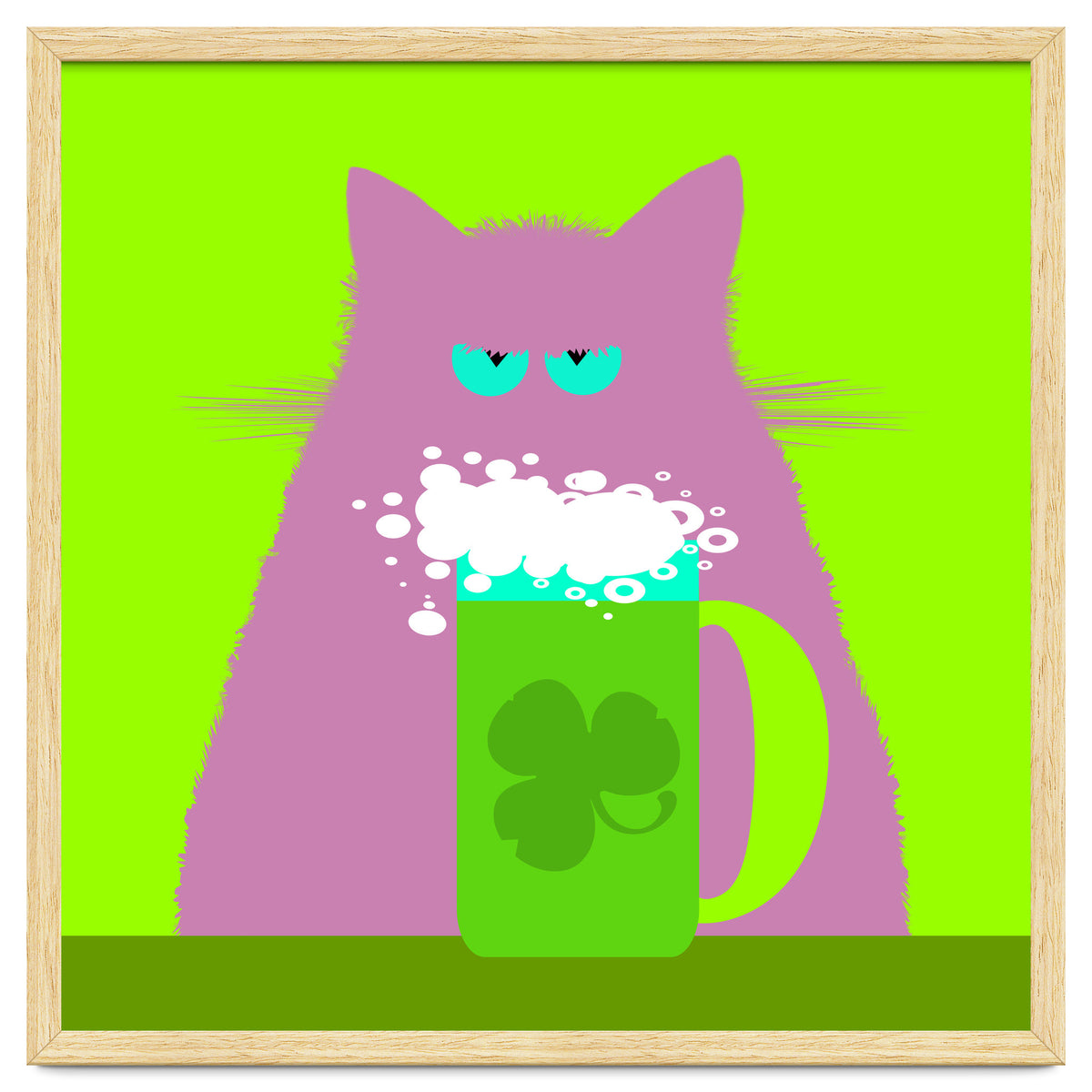 Saint Patrick's Day Lilac Cat