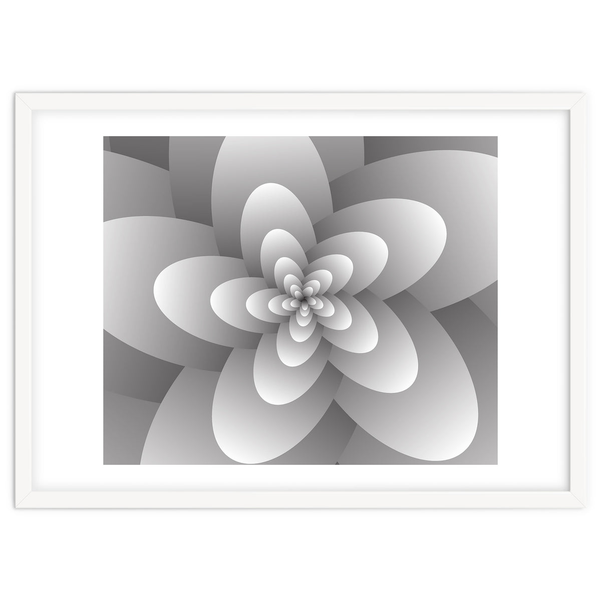 3d Abstract Floral Spiral