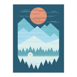Cabin In The Snow (Print Only) thumbnail