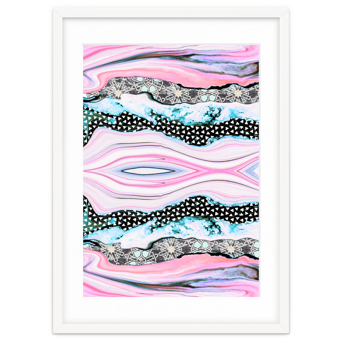 Abstract shapes of marble and patterns