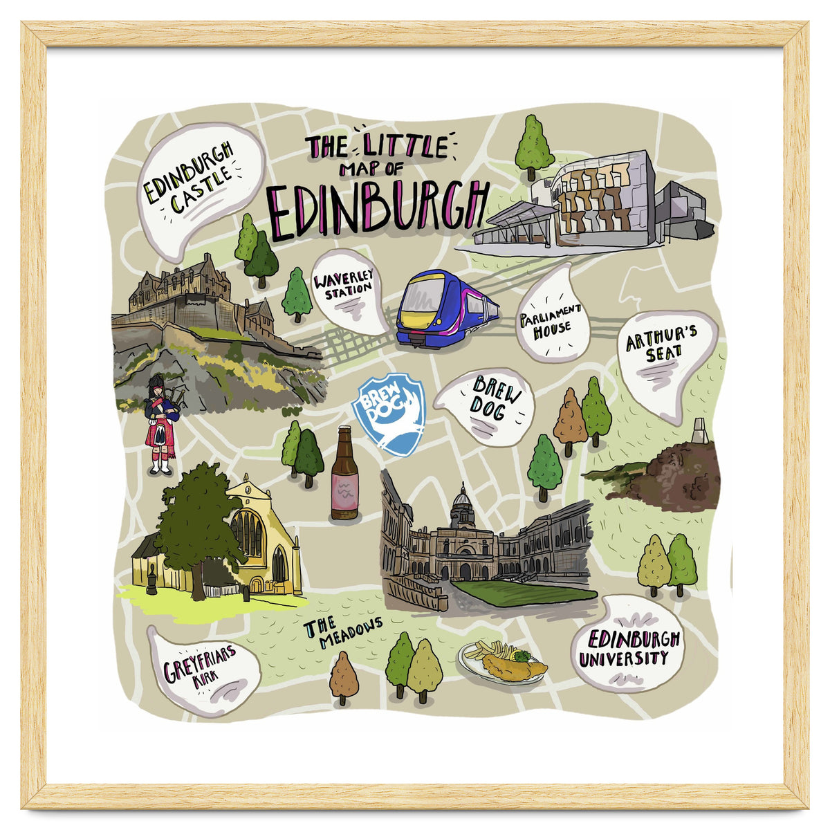 The Little Map of Edinburgh