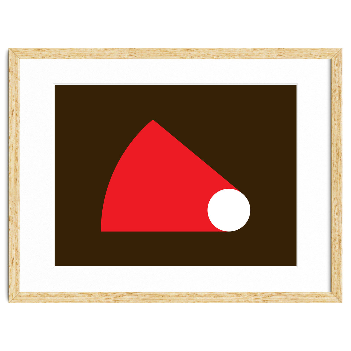 Geometric Shapes No. 51 - red & brown