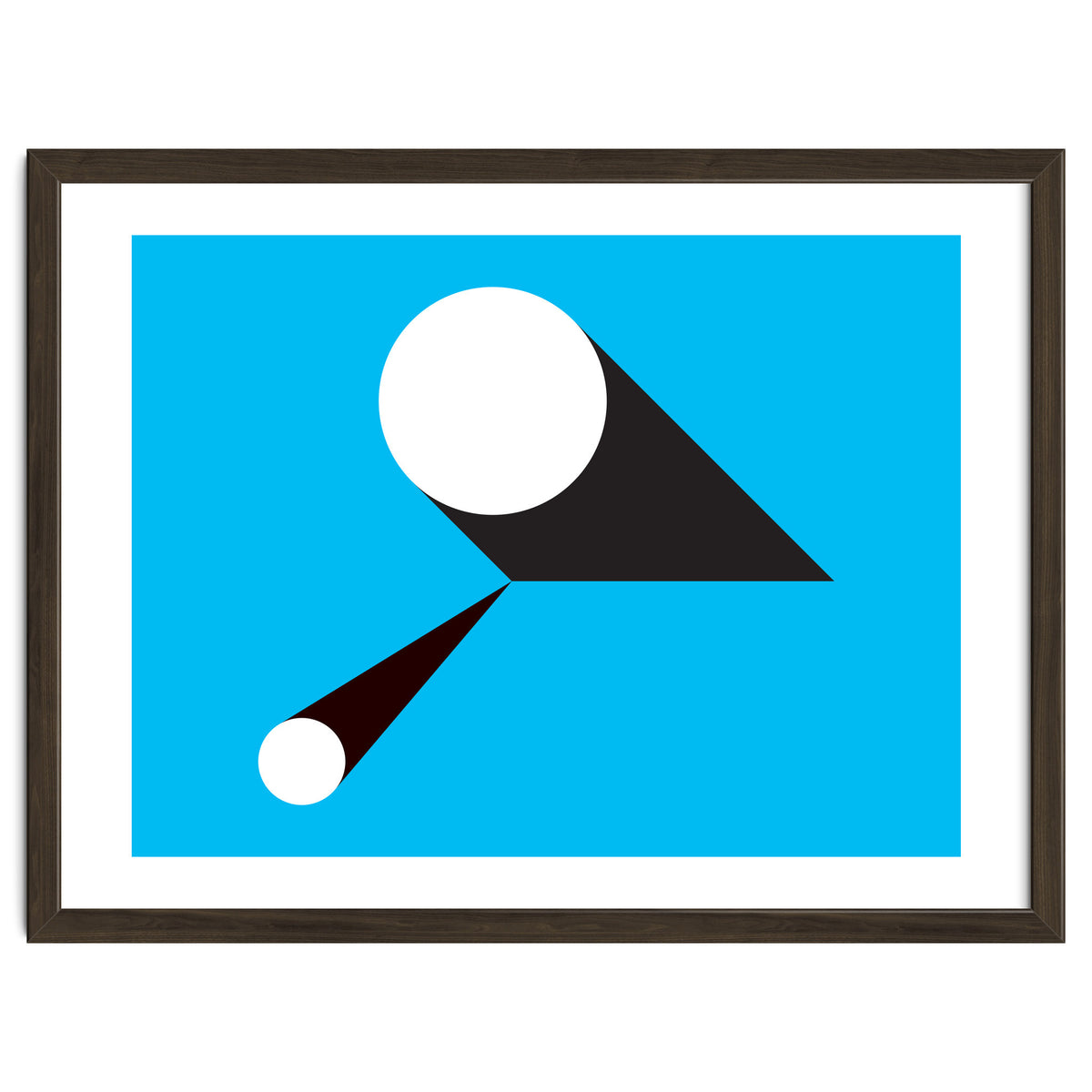 Geometric Shapes No. 46 - blue & black