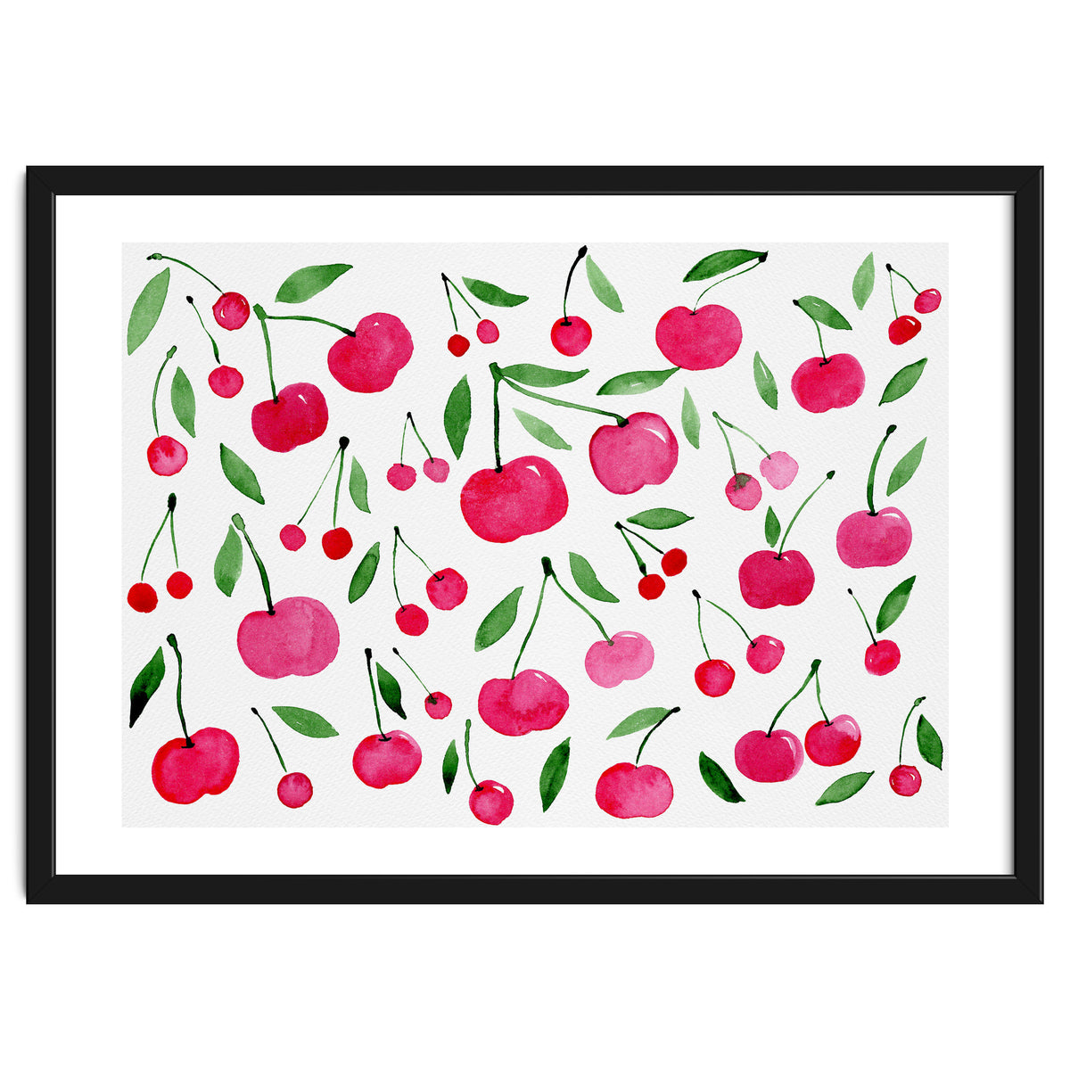 Pink cherry pattern