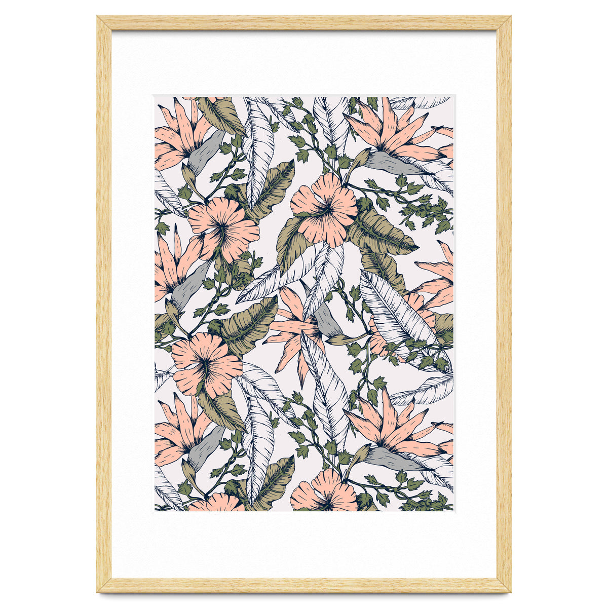 Tropical pattern pastel