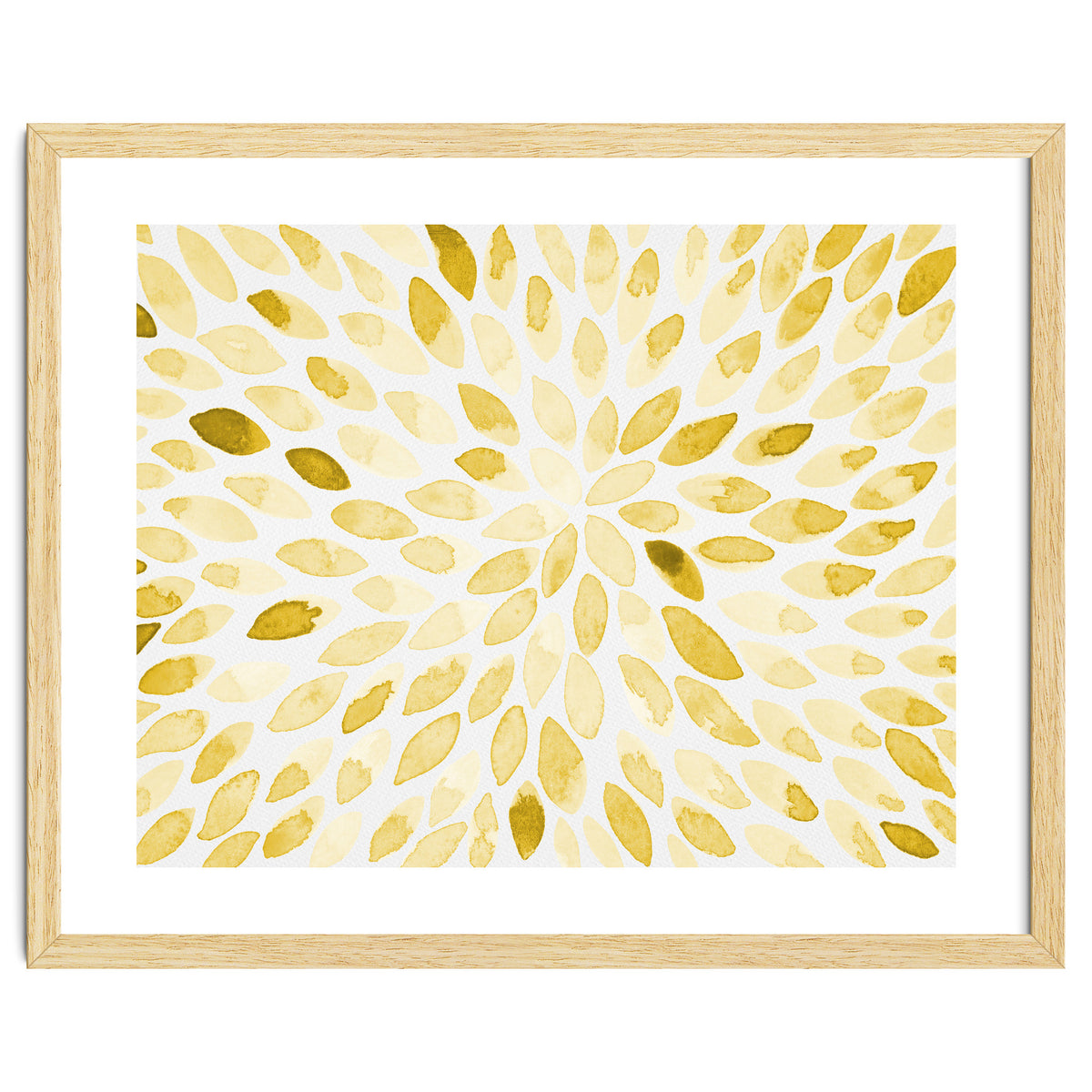 Watercolor Burst Yellow