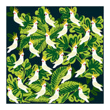 Cute cockatoo and tropical leaves (Print Only) thumbnail