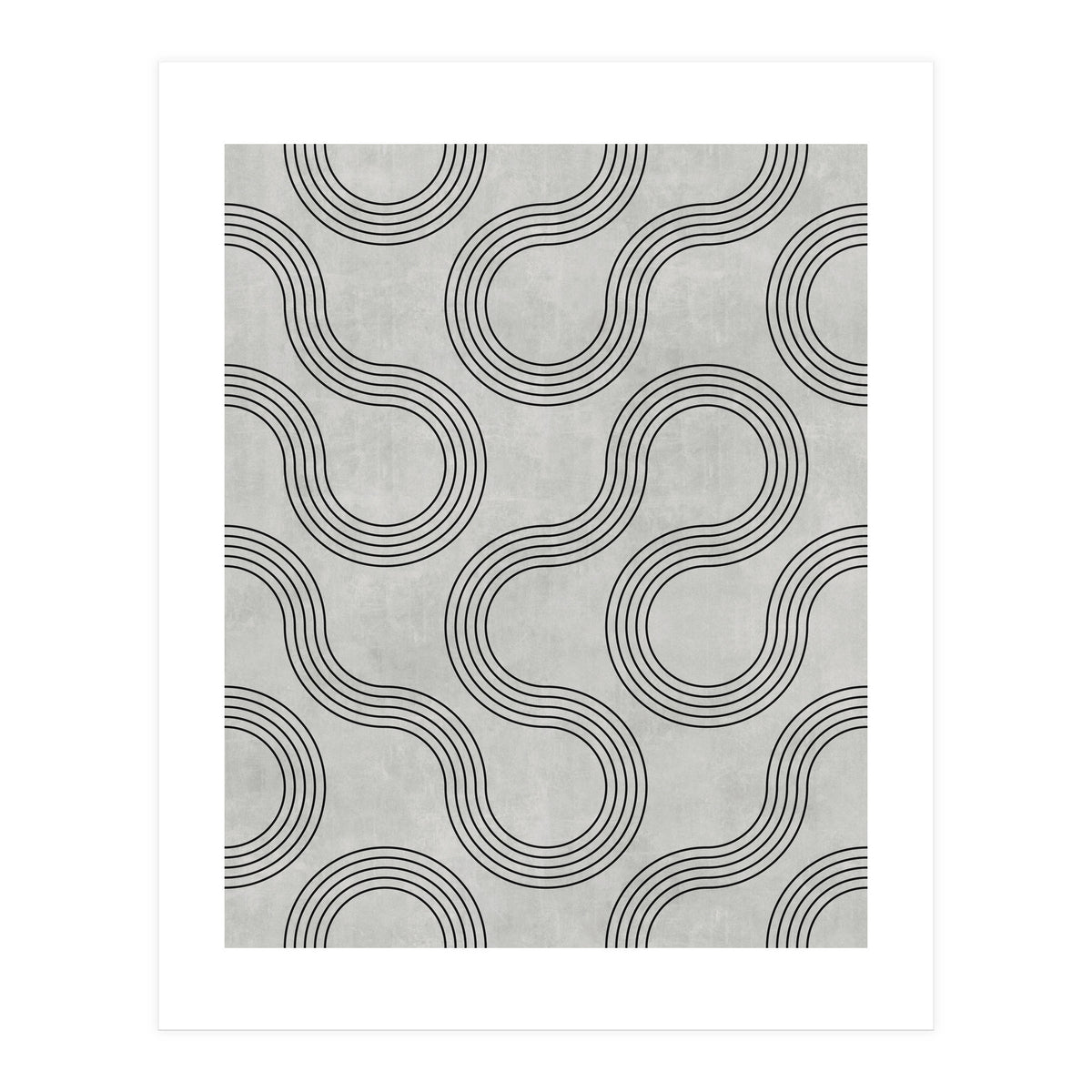 My Favorite Geometric Patterns No.30 - Grey (Print Only)