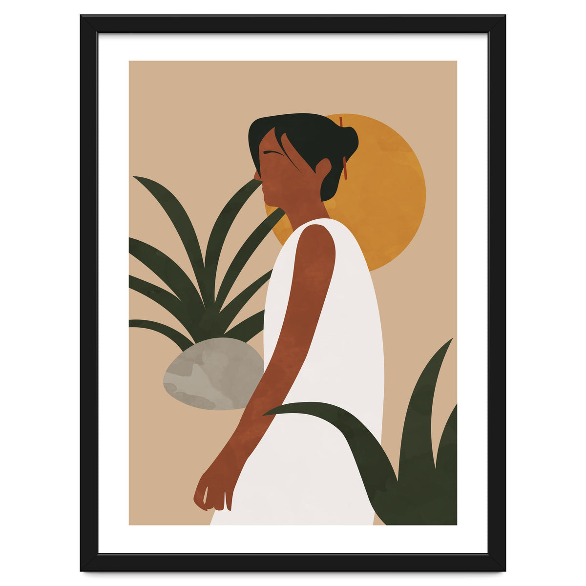 Botanical Woman - Abstract Boho