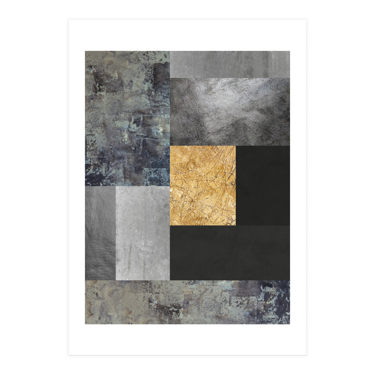 Geometric and golden VI (Print Only)