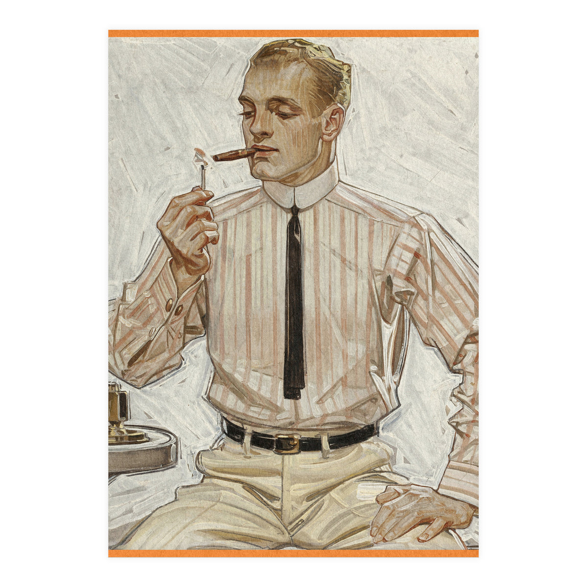 Collier's (ft. Smoking a Cigarette) Advertisement (Print Only)