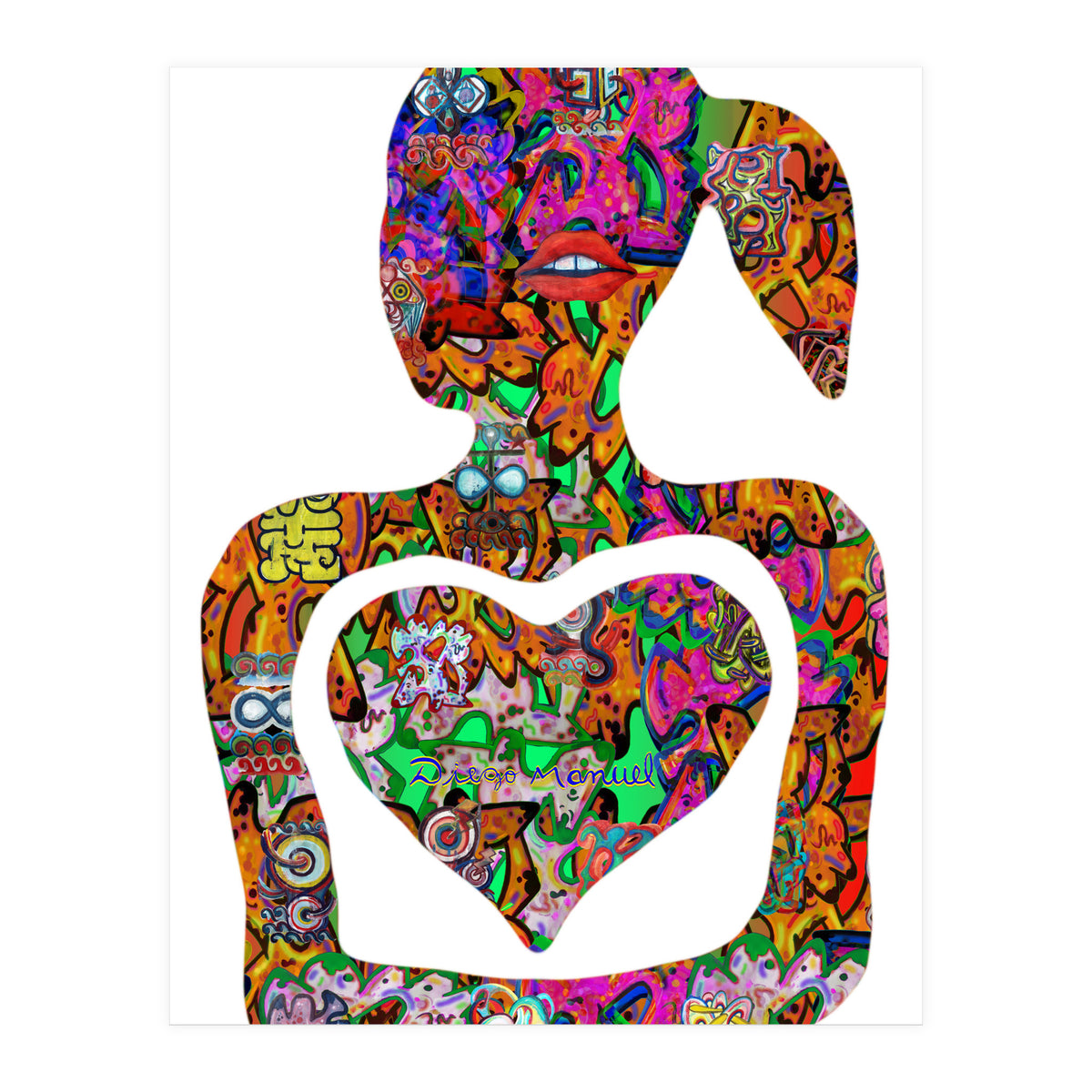 Mujer Digital 3 10  (Print Only)