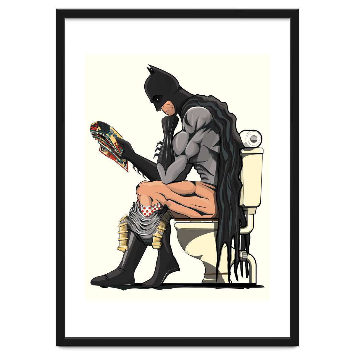 Batman on the Toilet