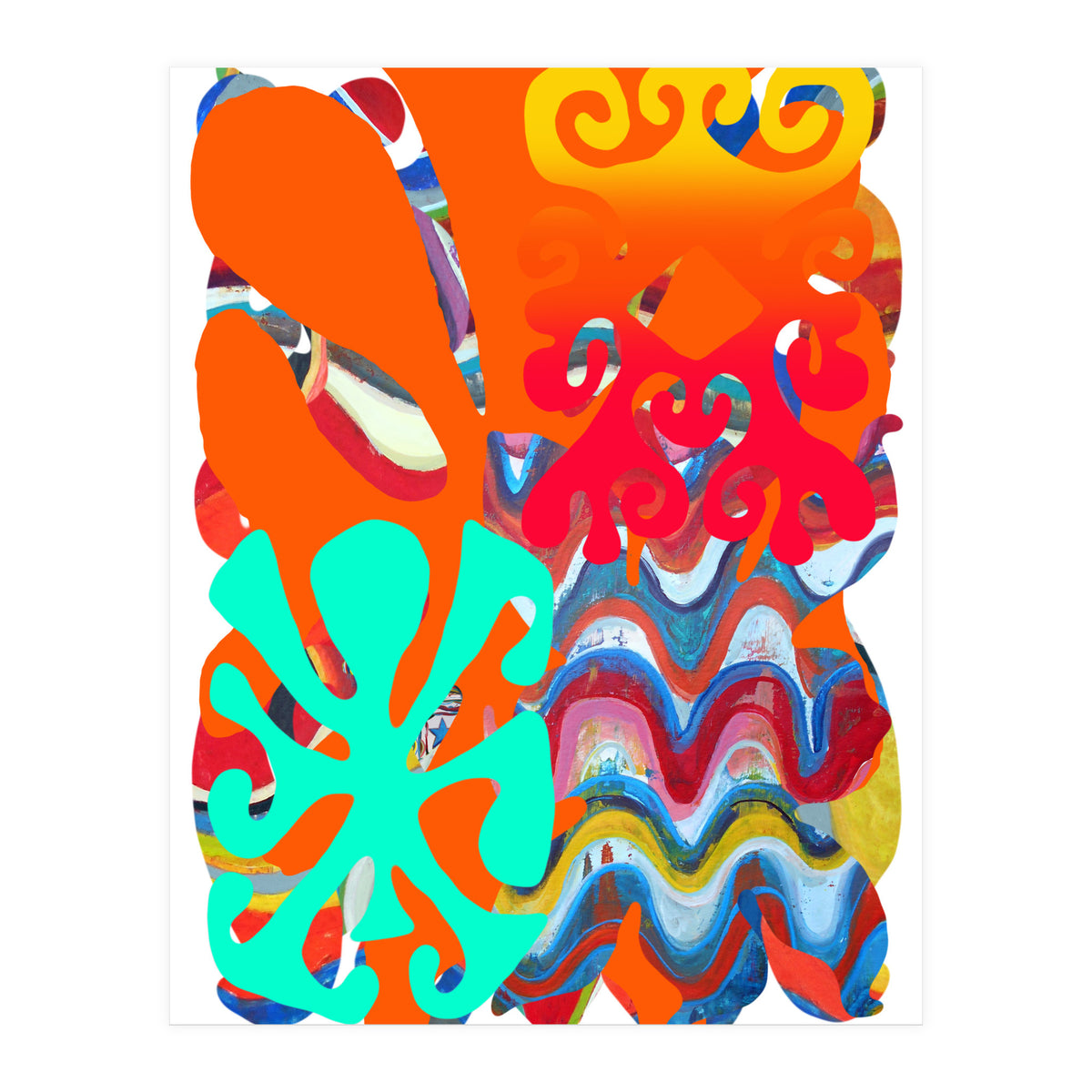 Pop Abstract Asimetrico 6 Copia (Print Only)