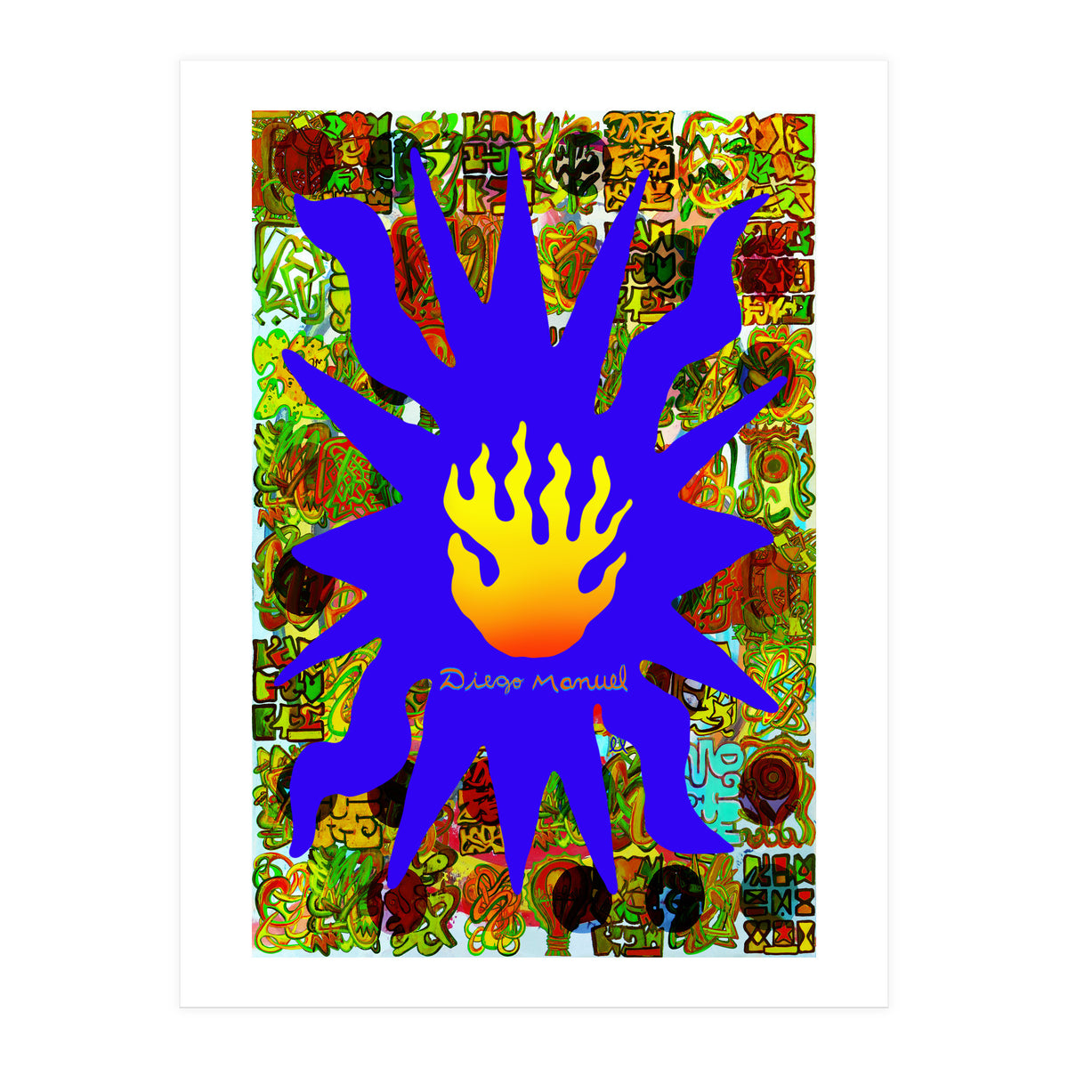 Fuego Y Graffiti 55 (Print Only)