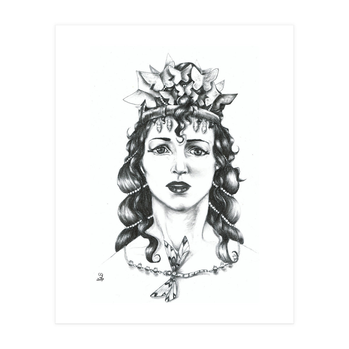 Butterfly Crowned Priestess (Print Only)